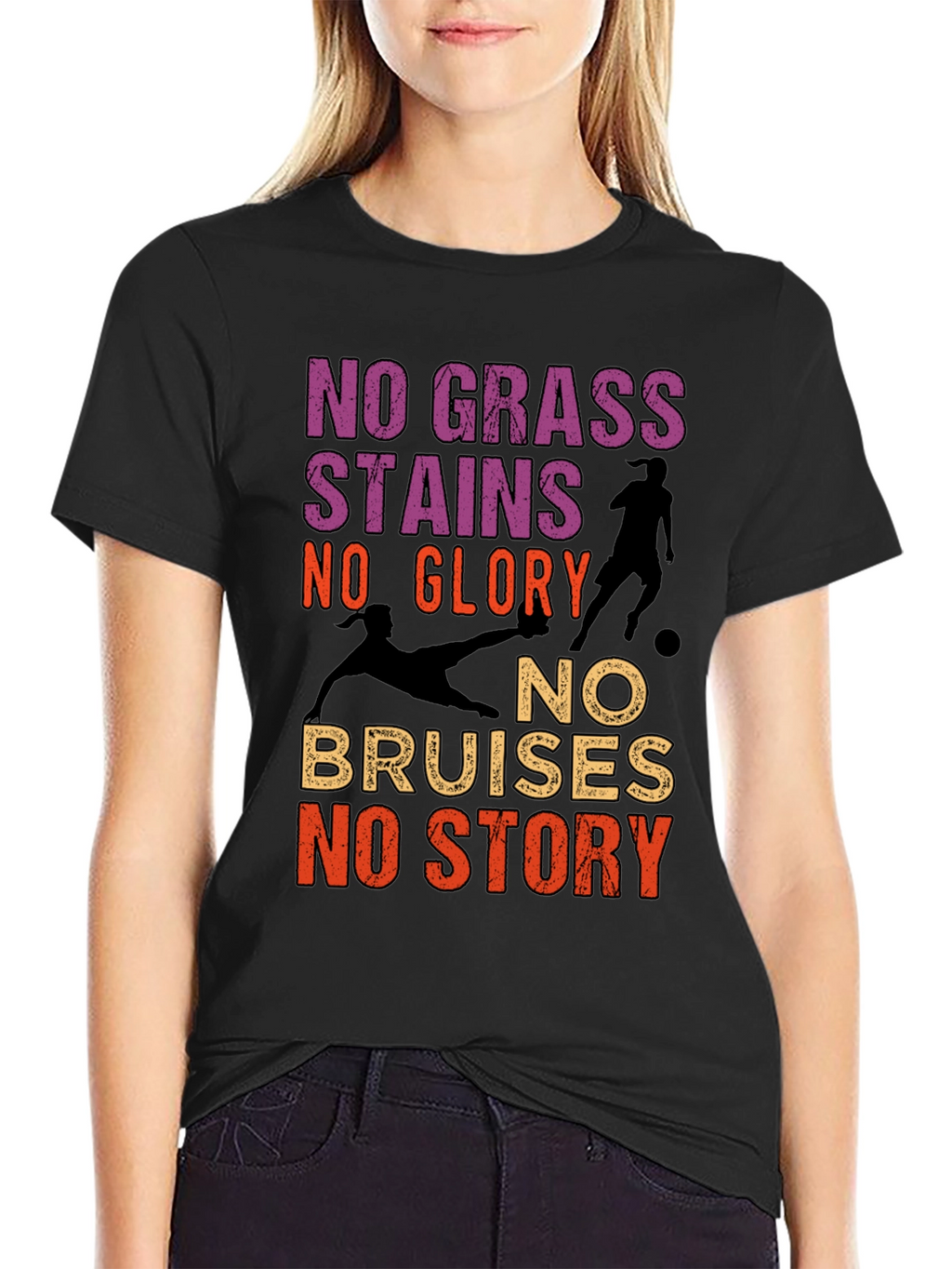No Grass Stains No Glory Soccer T-Shirt