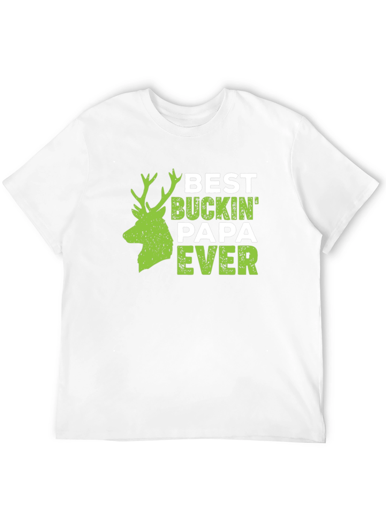 Best Buckin Papa Ever Mens Graphic T-Shirt