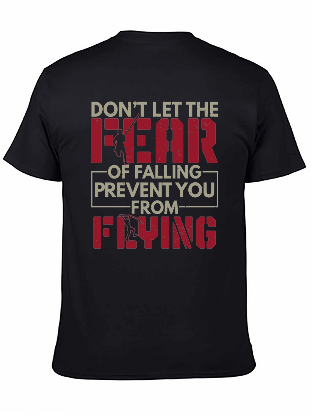 Fear of Falling Flying Black Graphic Tee