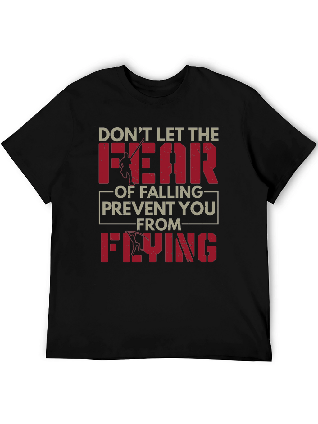 Fear of Falling Flying Black Graphic Tee