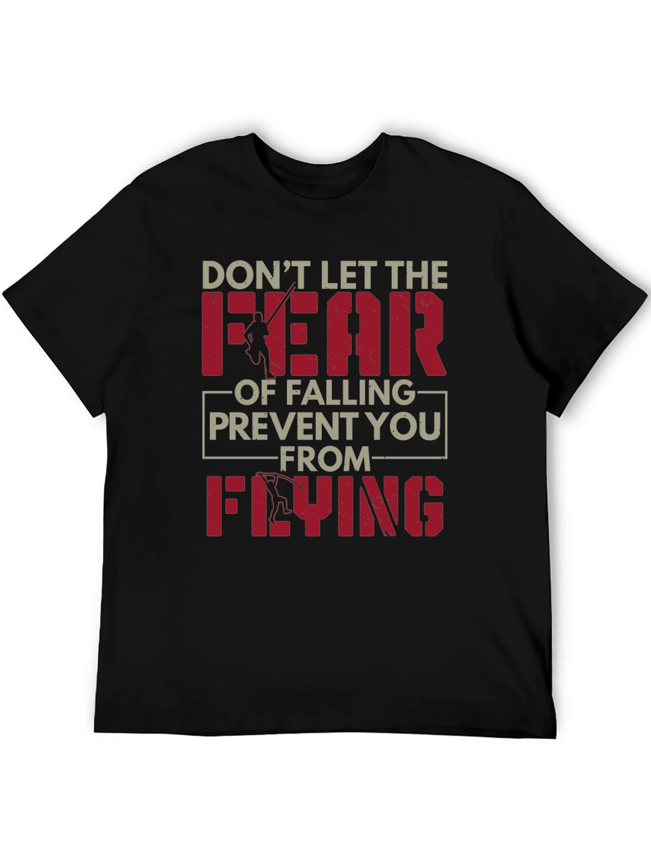 Fear of Falling Flying Black Graphic Tee