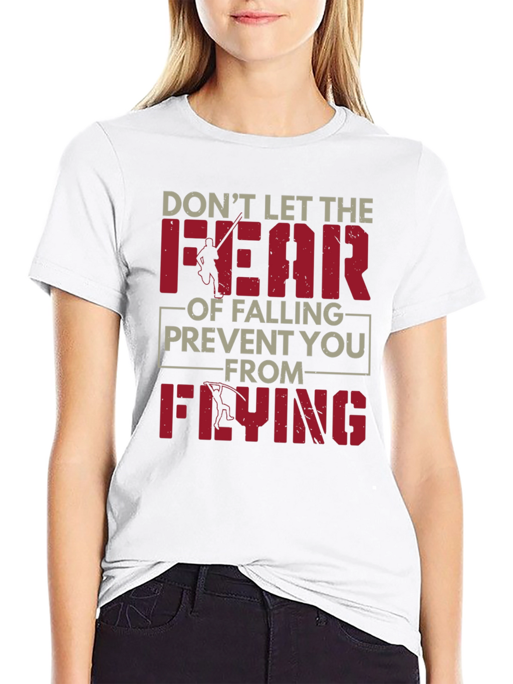 Fear of Falling Flying Black Graphic Tee