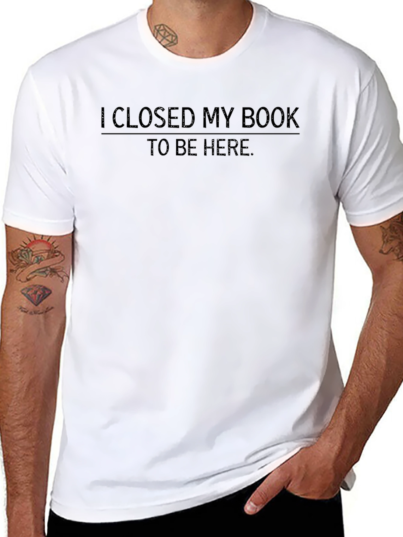 I Closed My Book To Be Here T-Shirt