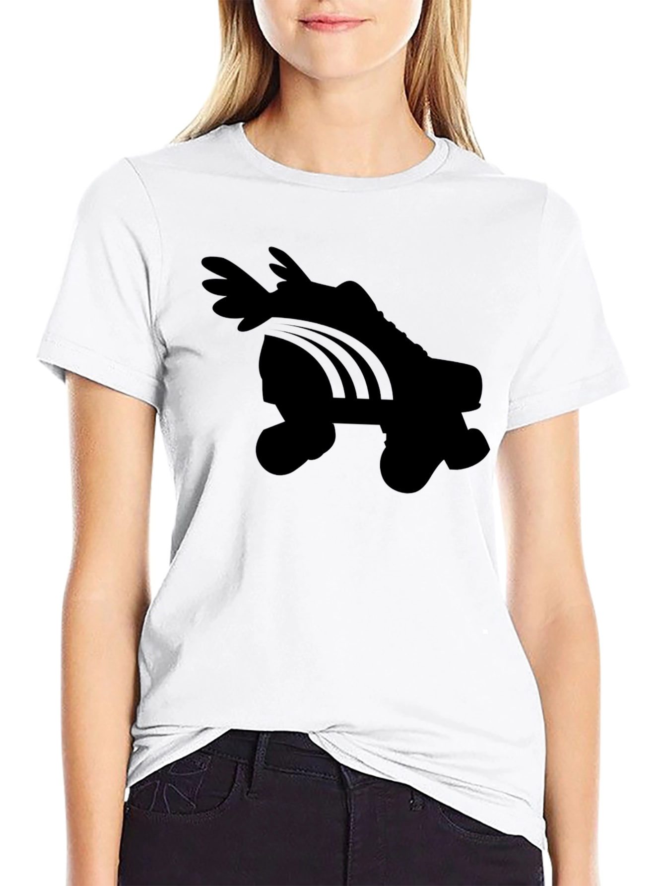Roller Skate Graphic Tee - Black T-Shirt