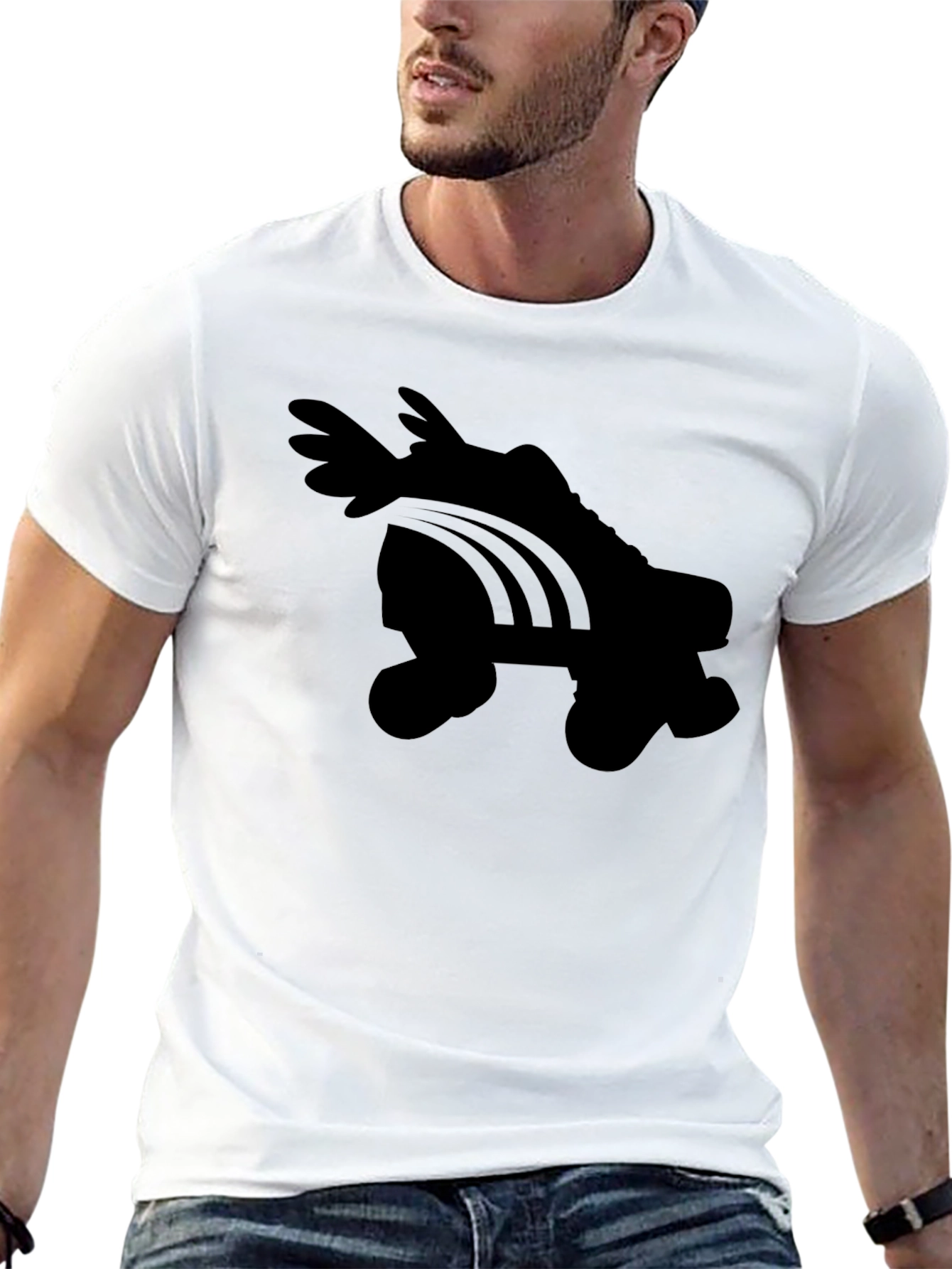 Roller Skate Graphic Tee - Black T-Shirt