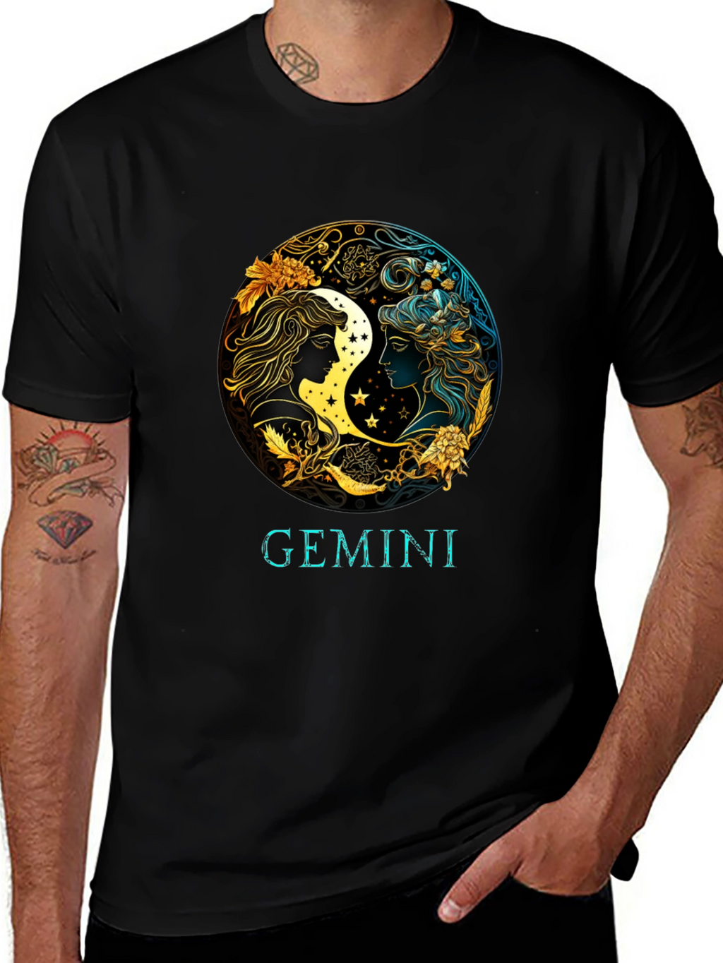 Gemini Zodiac Sign Graphic Tee