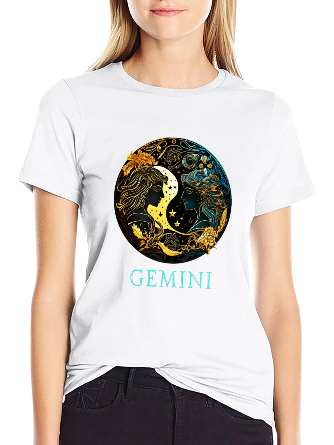 Gemini Zodiac Sign Graphic Tee