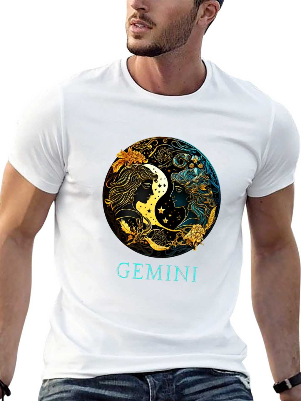 Gemini Zodiac Sign Graphic Tee