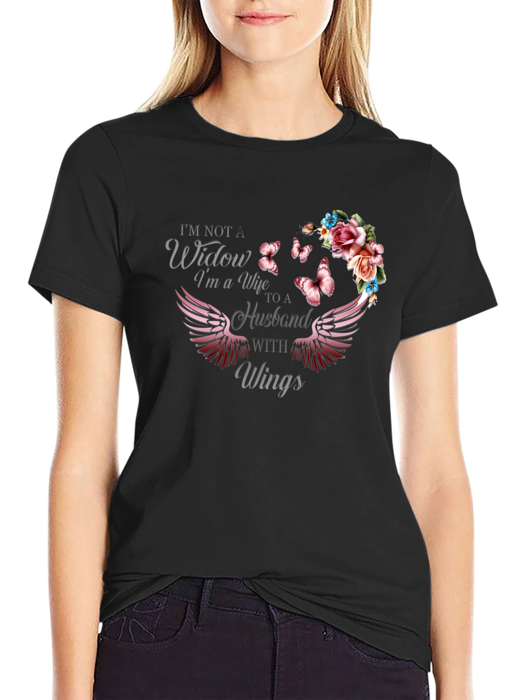 Wife to a Husband with Wings T-Shirt