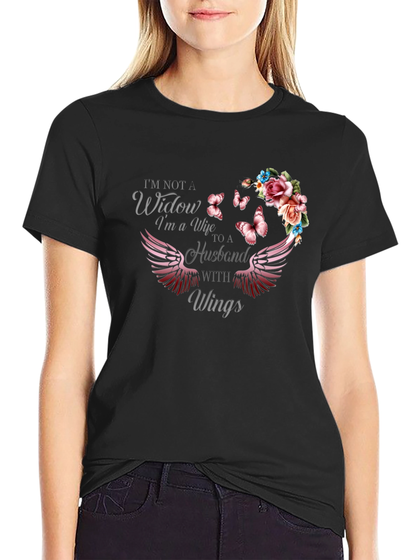 Wife to a Husband with Wings T-Shirt
