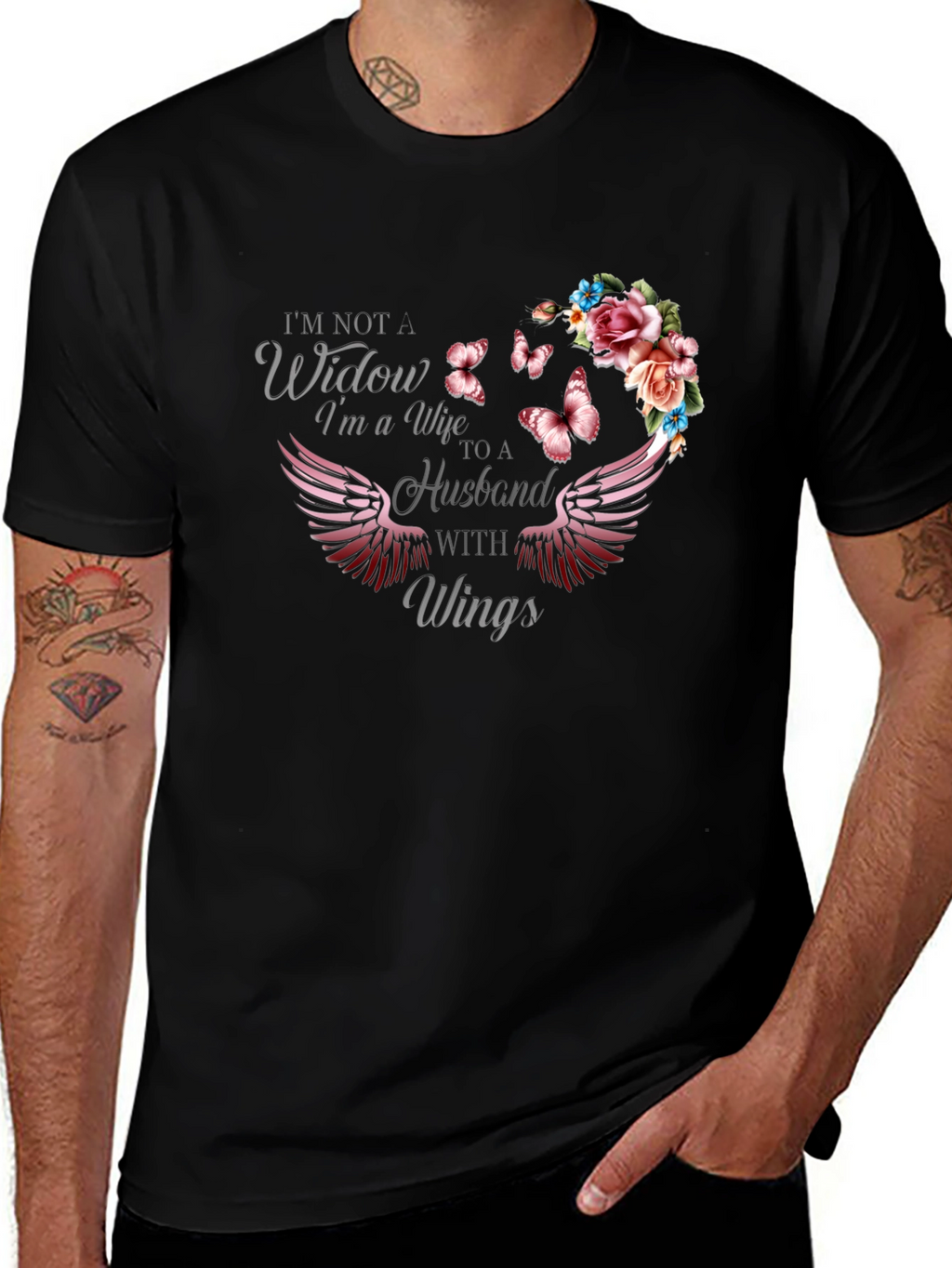 Wife to a Husband with Wings T-Shirt