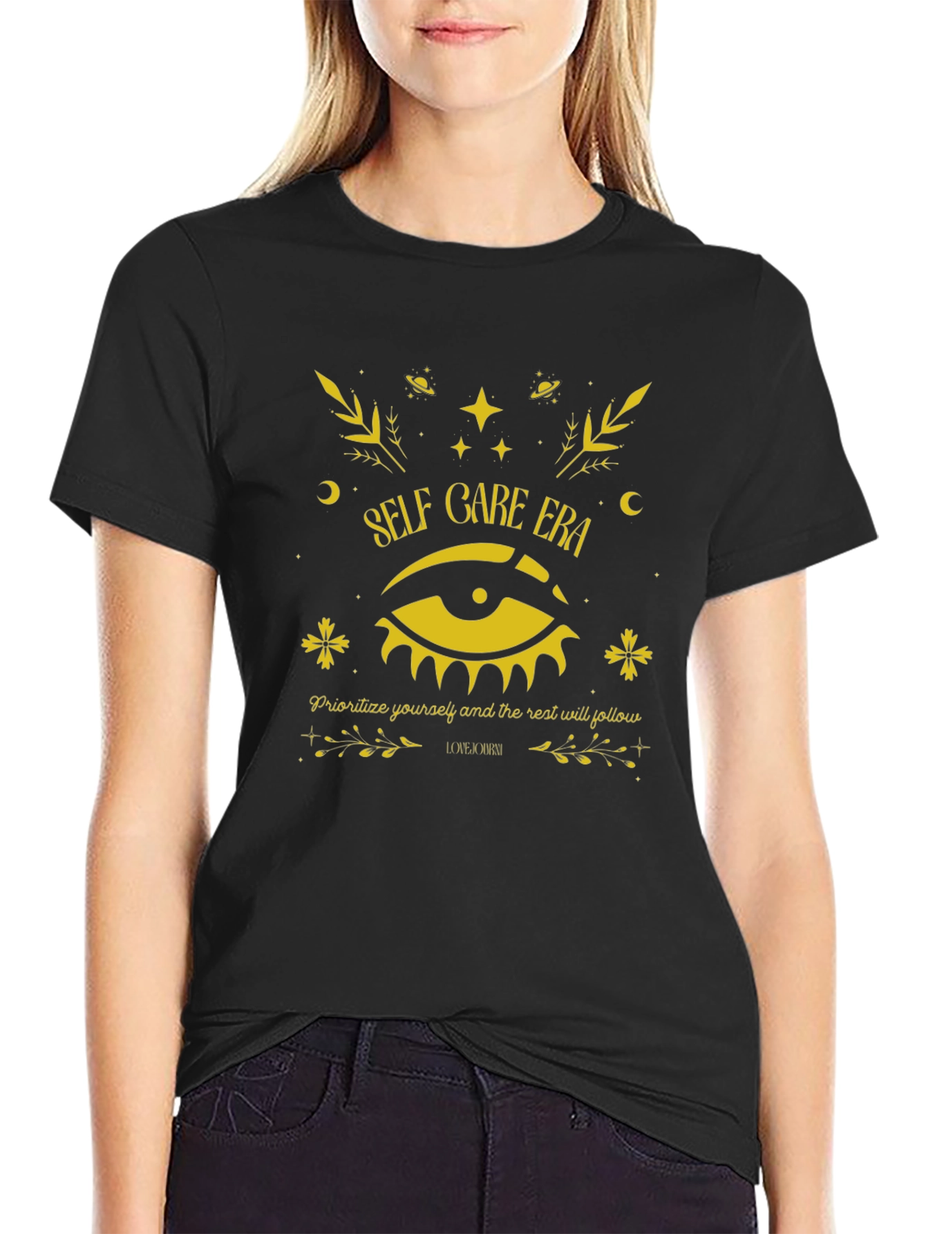 Self Care Era Graphic Tee - Black