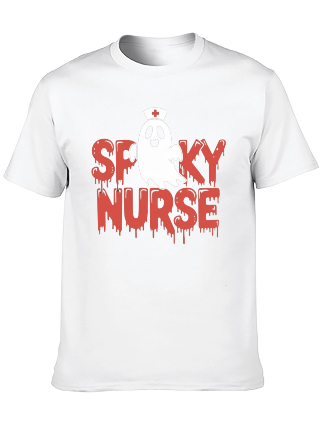 Spooky Nurse Graphic Tee - Halloween Apparel