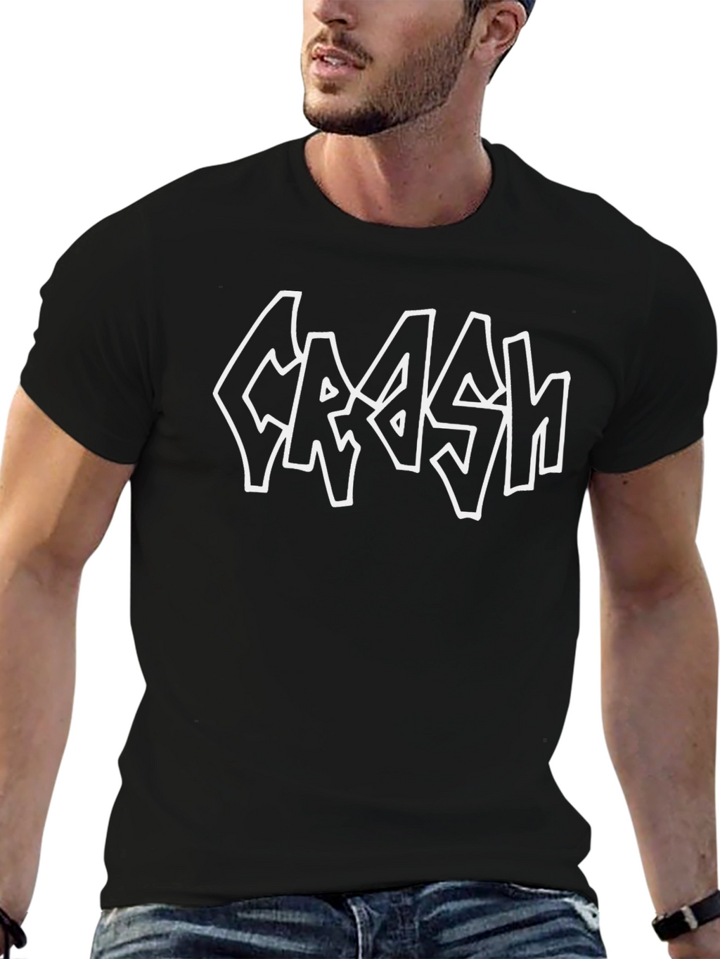 Crash Graphic T-Shirt - Black