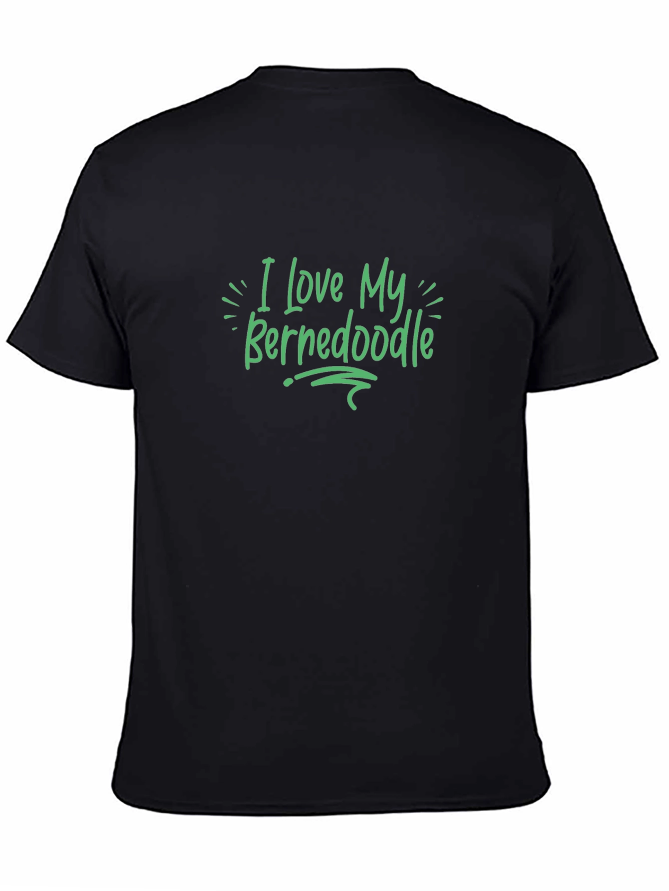 I Love My Bernedoodle Graphic Tee - Black