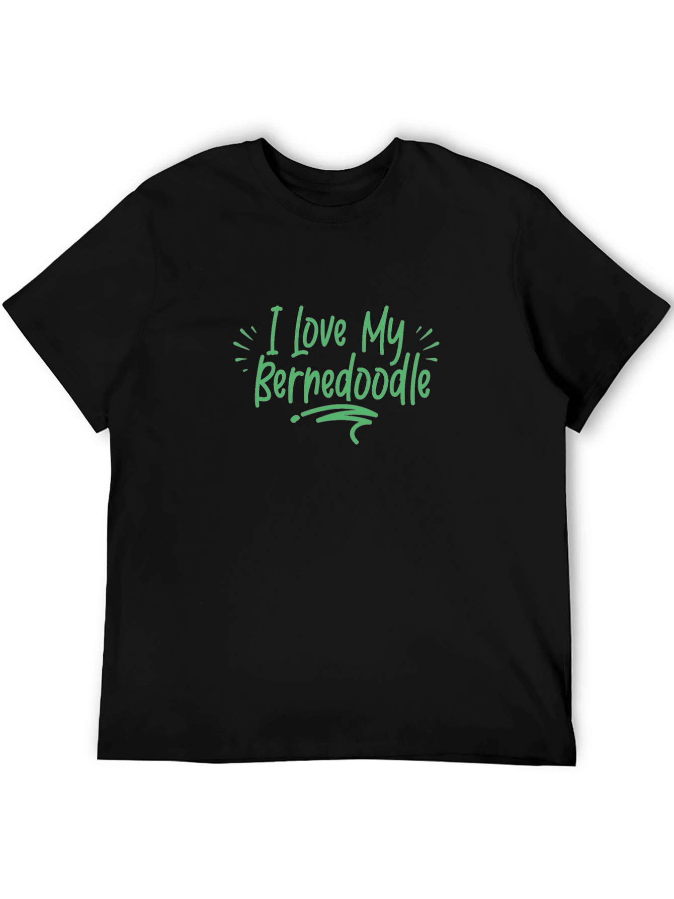 I Love My Bernedoodle Graphic Tee - Black