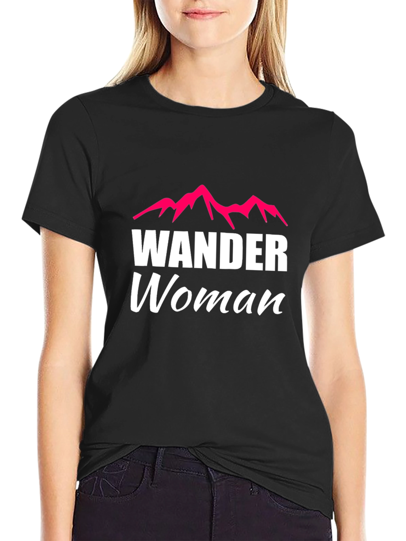 Wander Woman Graphic Tee - Black T-Shirt