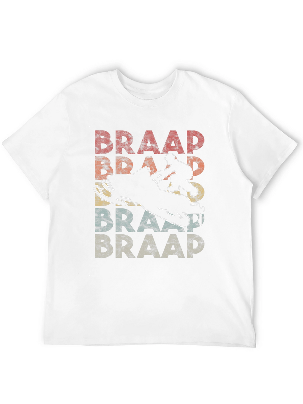 Braap Retro Snowmobile Graphic T-Shirt