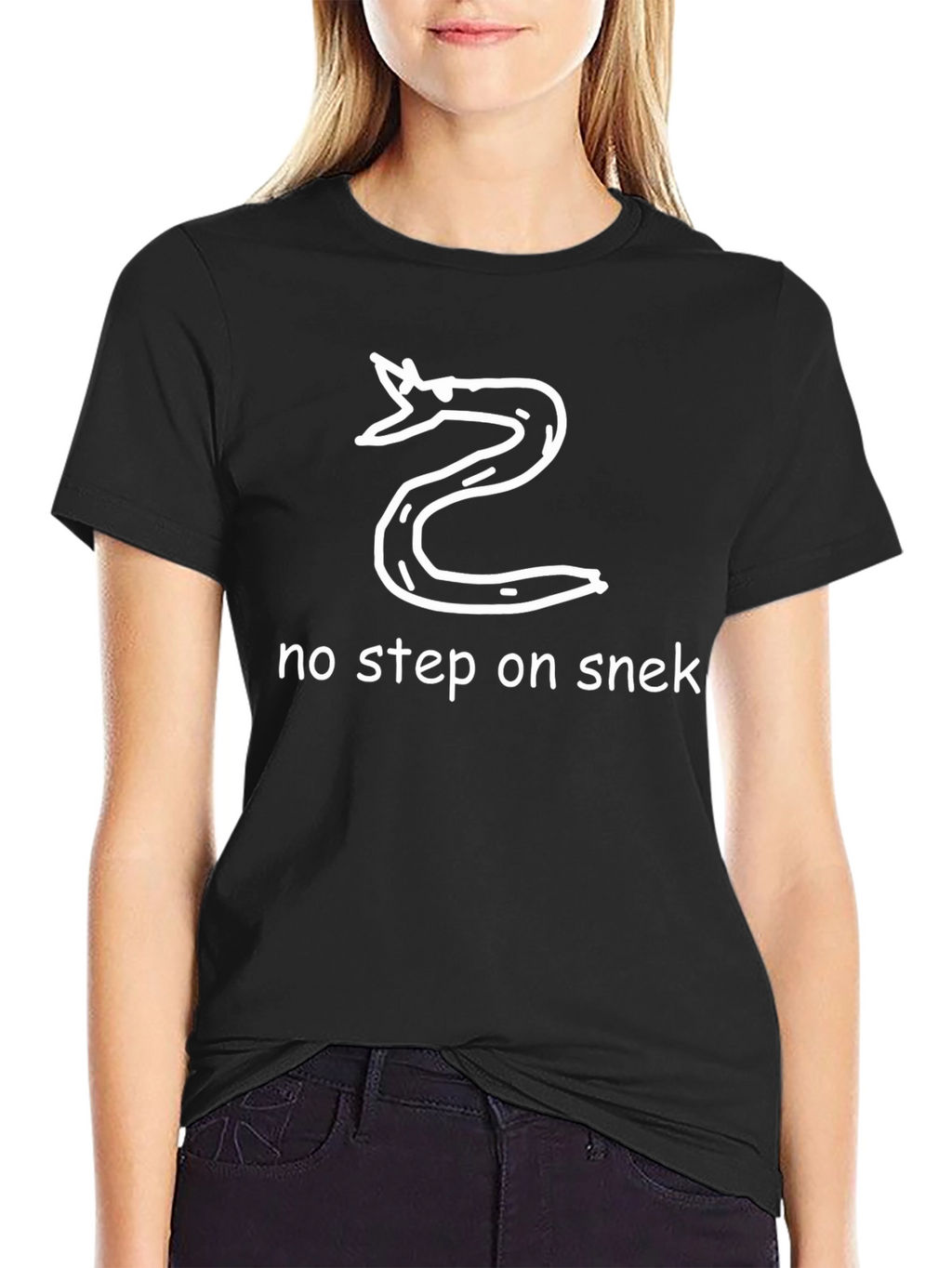 No Step On Snek T-Shirt Funny Snake Graphic Tee