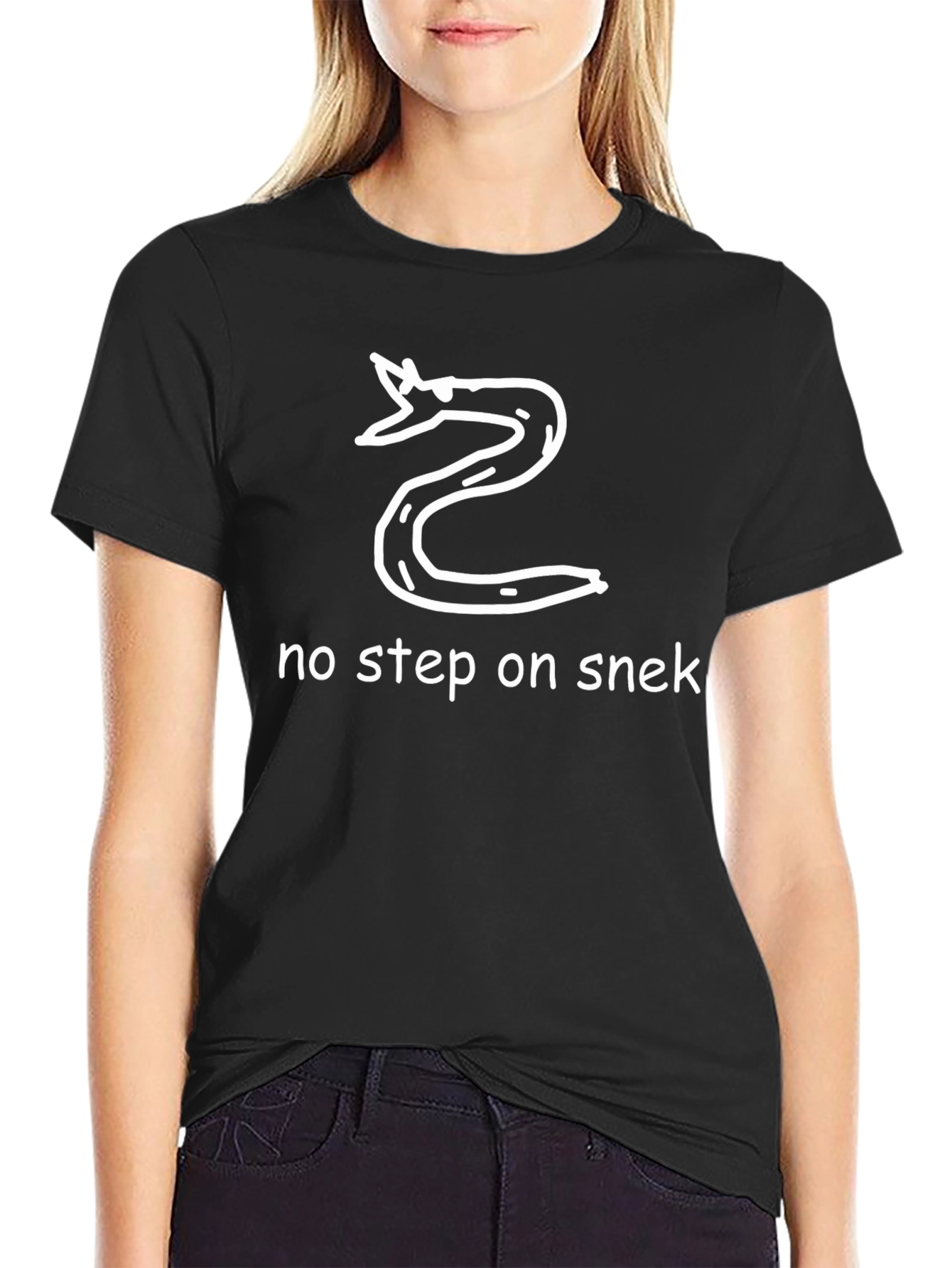 No Step On Snek T-Shirt Funny Snake Graphic Tee