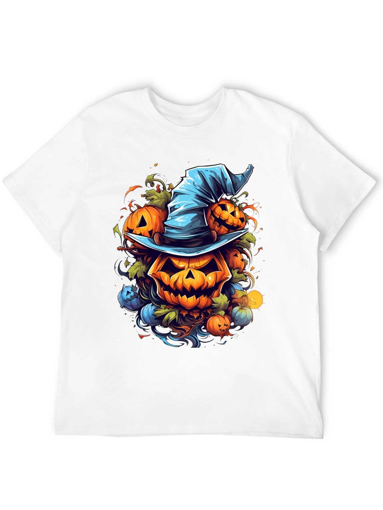 Halloween Pumpkin Witch Hat T-Shirt