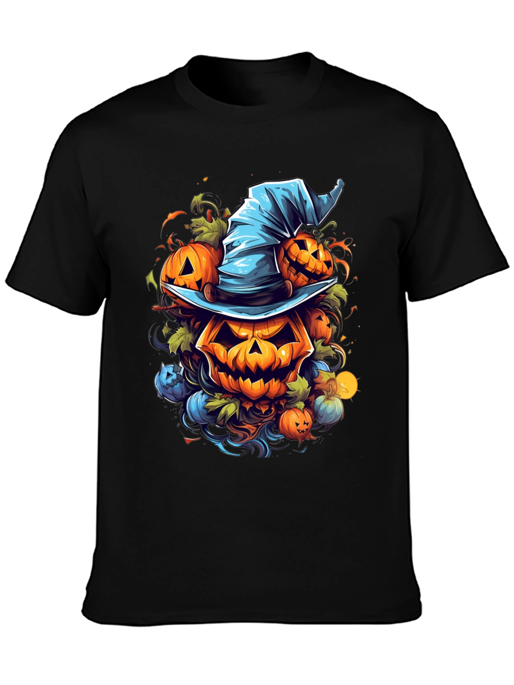 Halloween Pumpkin Witch Hat T-Shirt