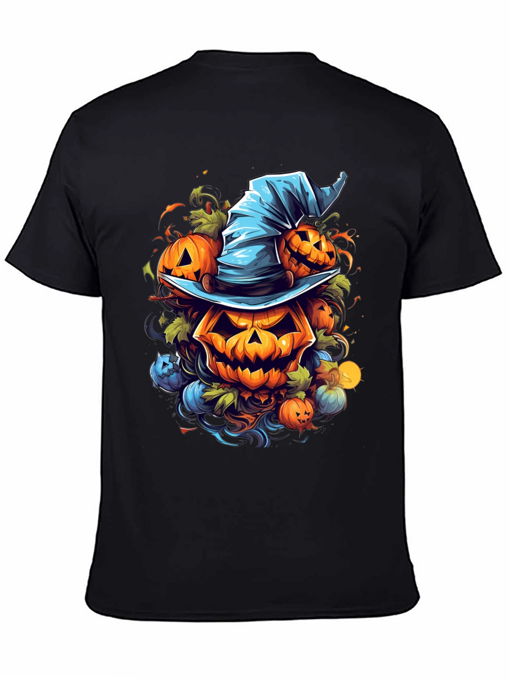 Halloween Pumpkin Witch Hat T-Shirt