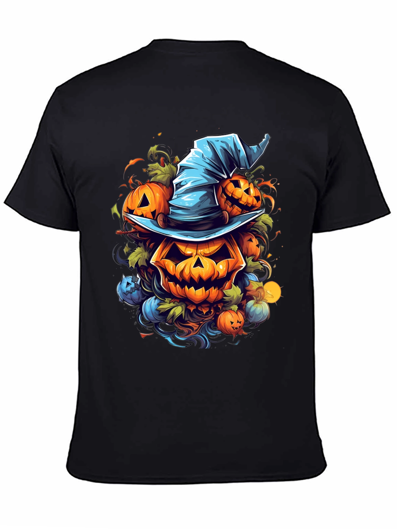 Halloween Pumpkin Witch Hat T-Shirt