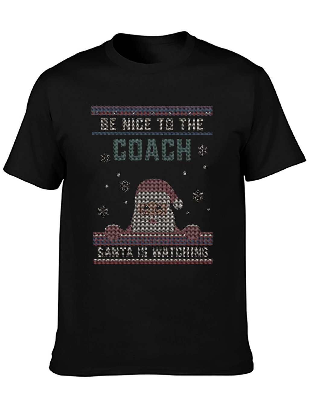 Funny Coach Santa Ugly Christmas Sweater T-Shirt