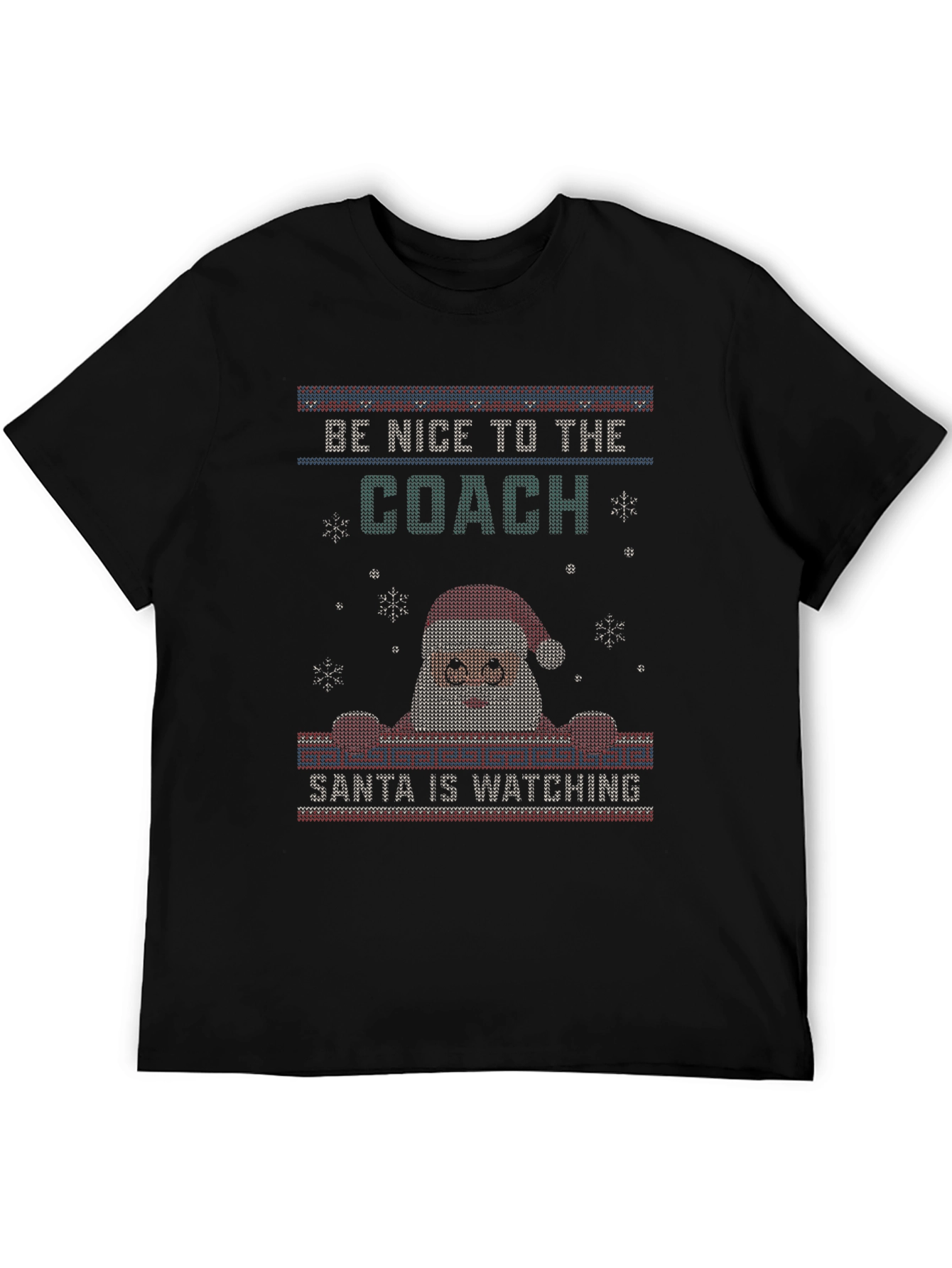 Funny Coach Santa Ugly Christmas Sweater T-Shirt