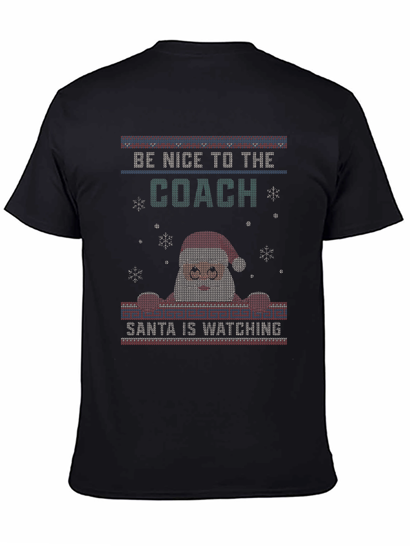 Funny Coach Santa Ugly Christmas Sweater T-Shirt