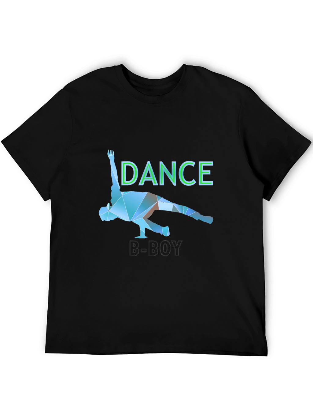 Dance B-Boy Graphic T-Shirt - Black