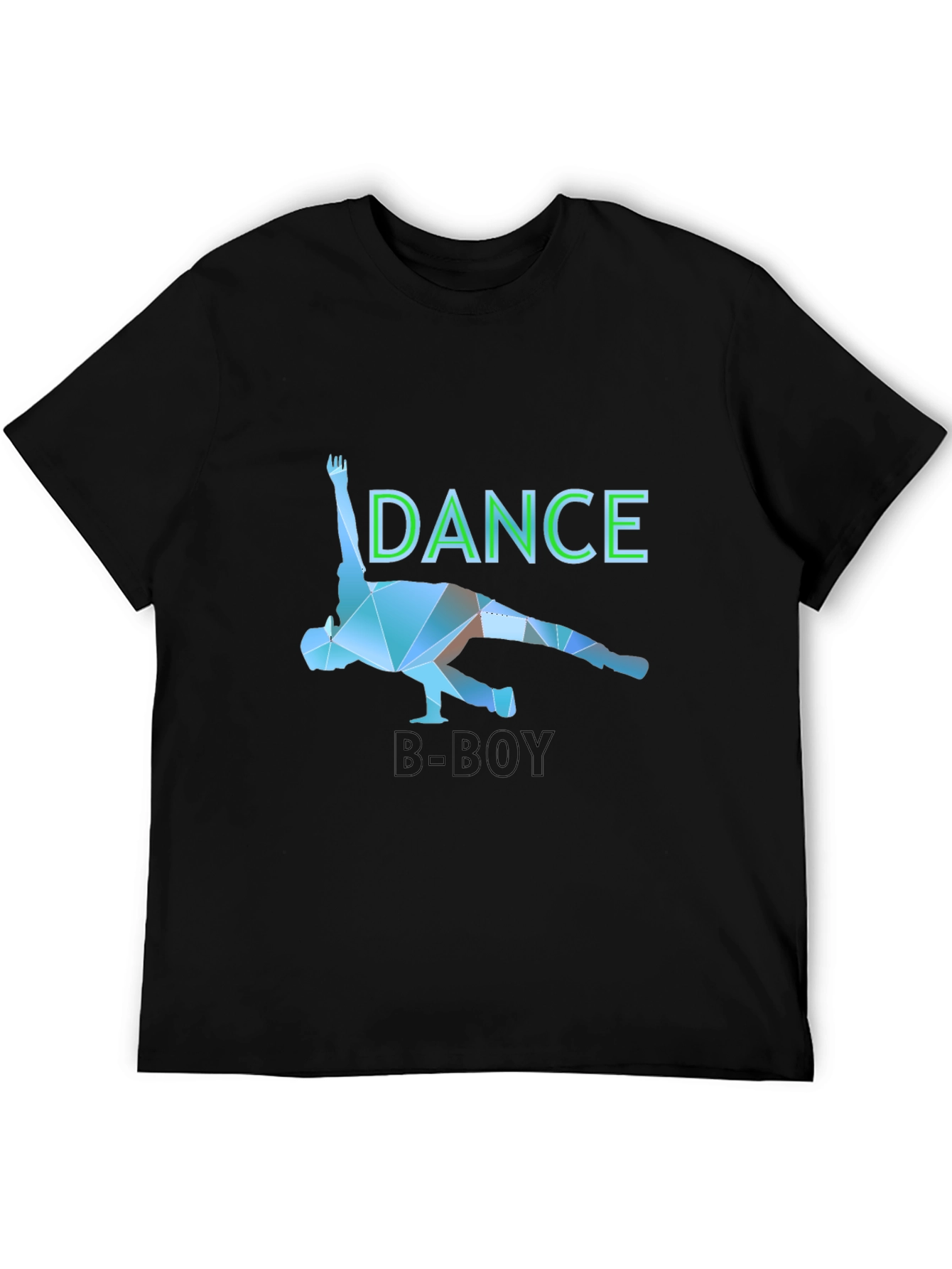 Dance B-Boy Graphic T-Shirt - Black
