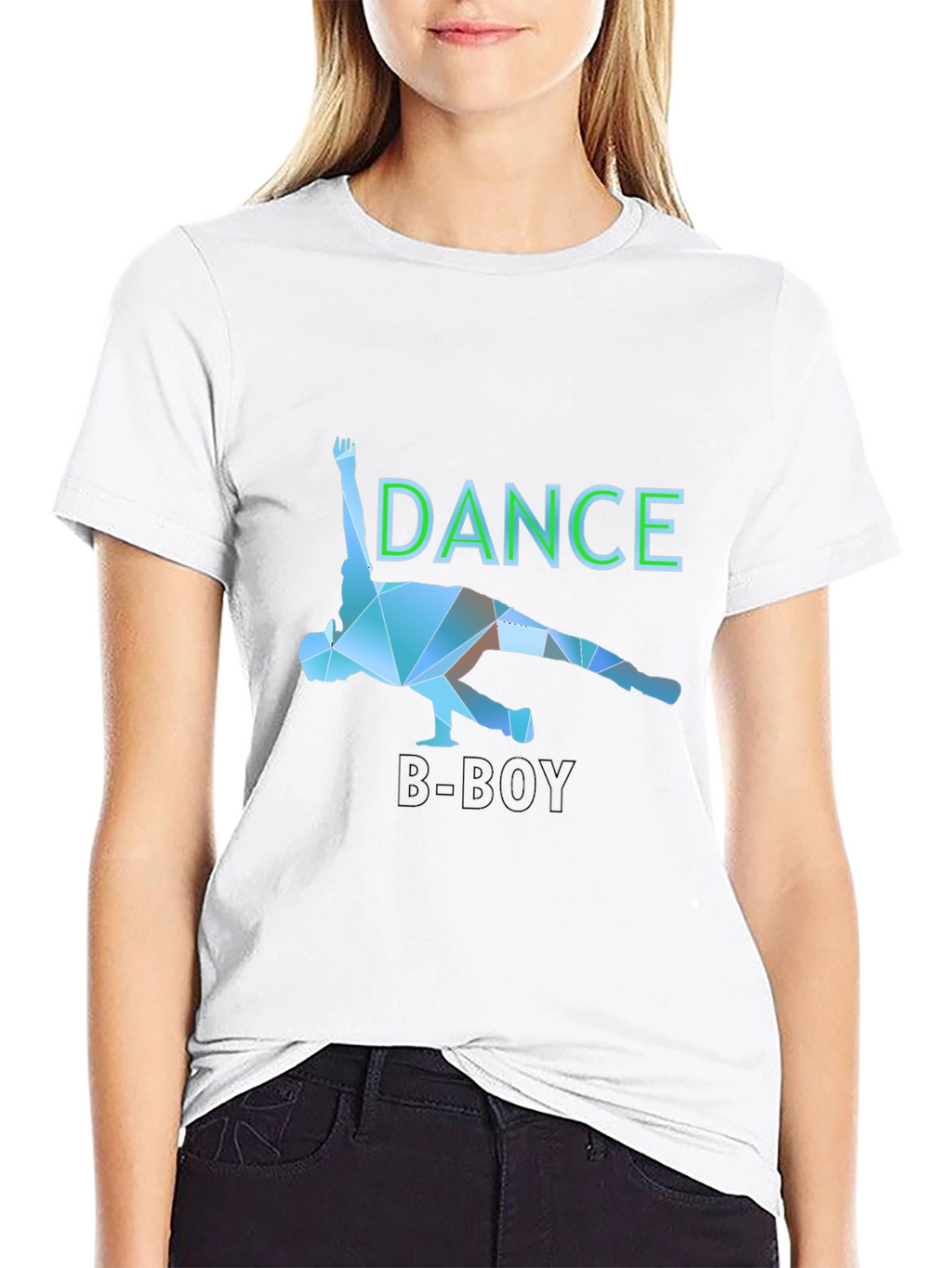 Dance B-Boy Graphic T-Shirt - Black