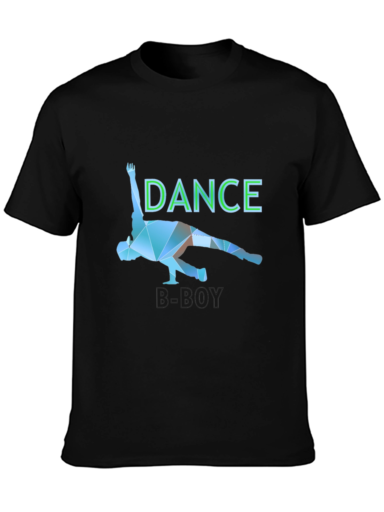 Dance B-Boy Graphic T-Shirt - Black