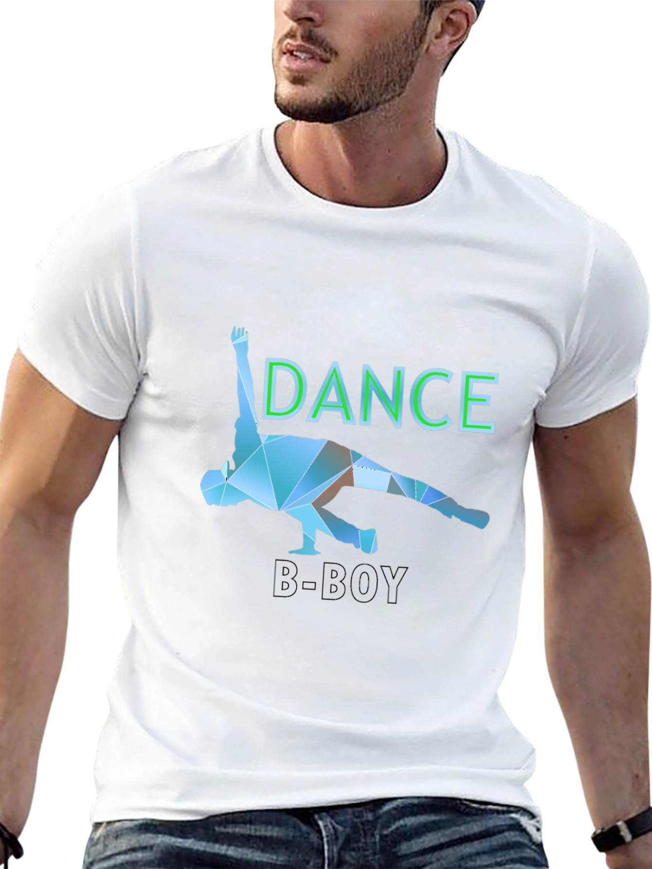 Dance B-Boy Graphic T-Shirt - Black
