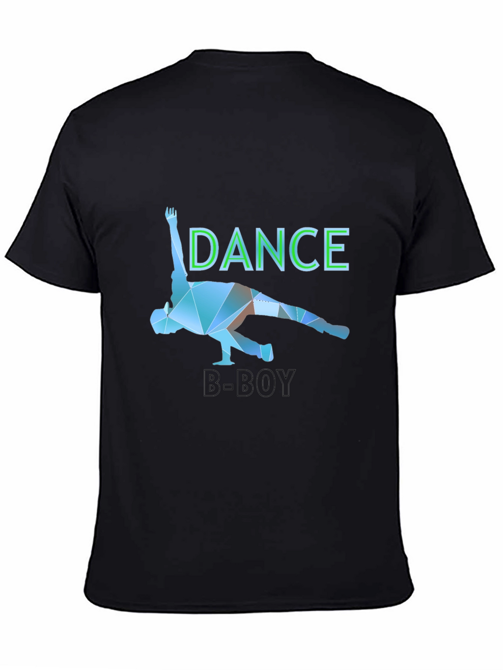 Dance B-Boy Graphic T-Shirt - Black