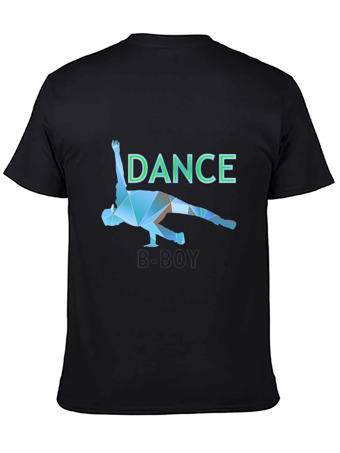 Dance B-Boy Graphic T-Shirt - Black