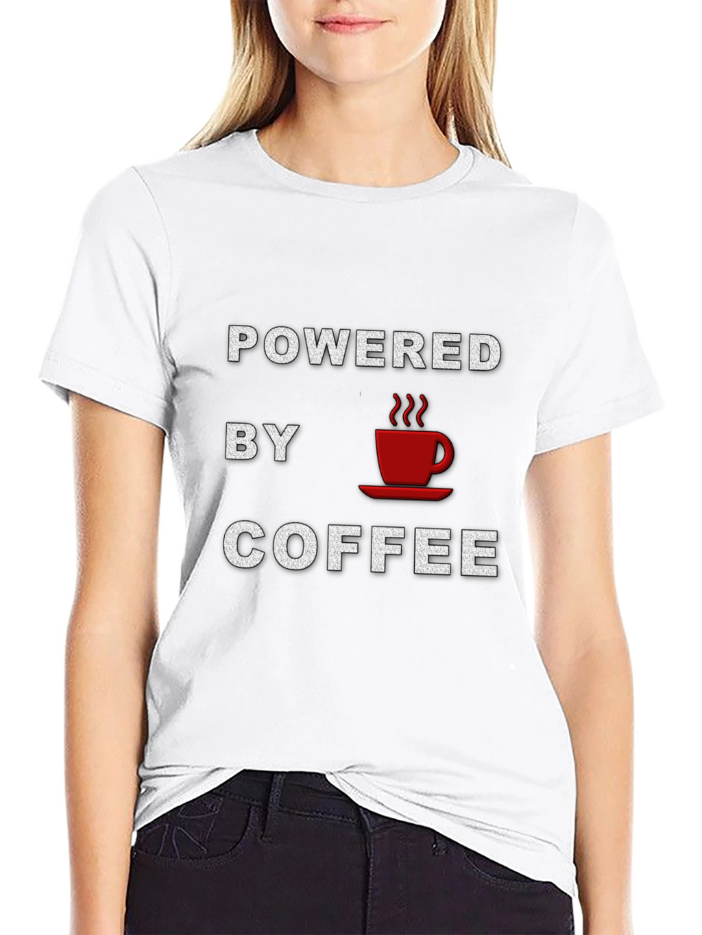 Powered By Coffee Graphic T-Shirt