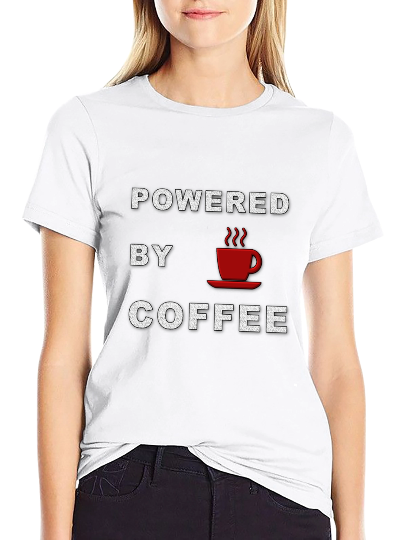 Powered By Coffee Graphic T-Shirt
