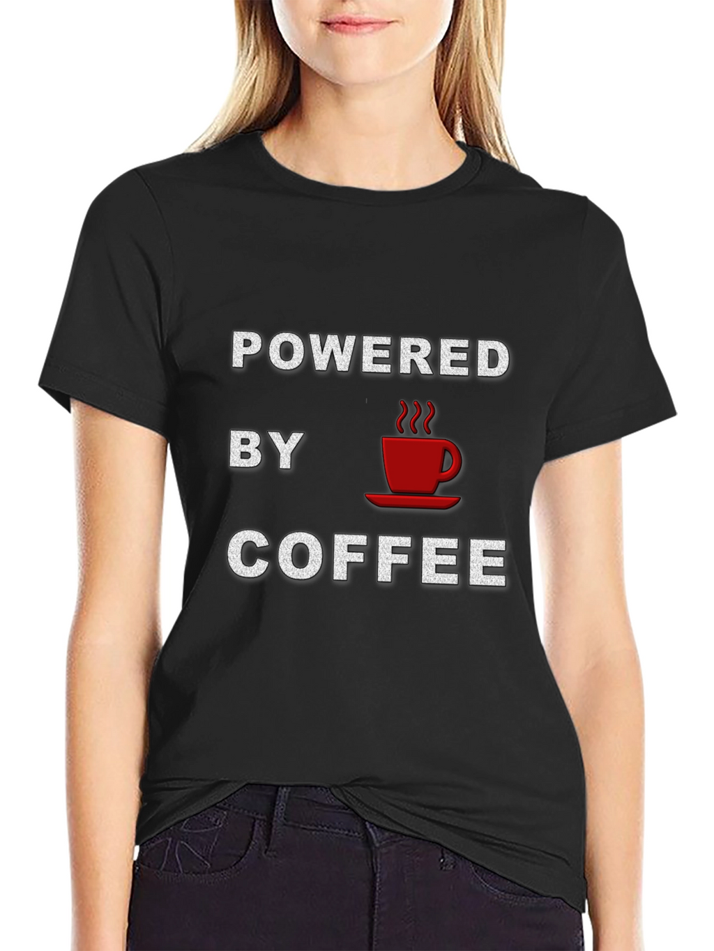Powered By Coffee Graphic T-Shirt