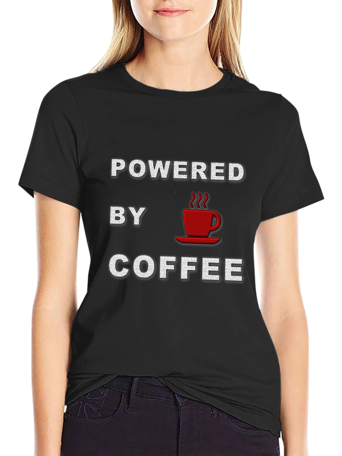Powered By Coffee Graphic T-Shirt