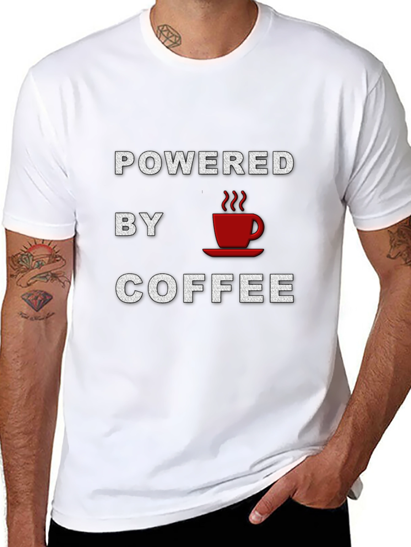 Powered By Coffee Graphic T-Shirt