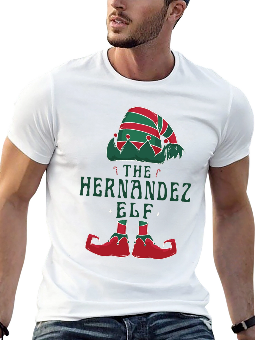 Hernandez Family Elf Matching Christmas Tee