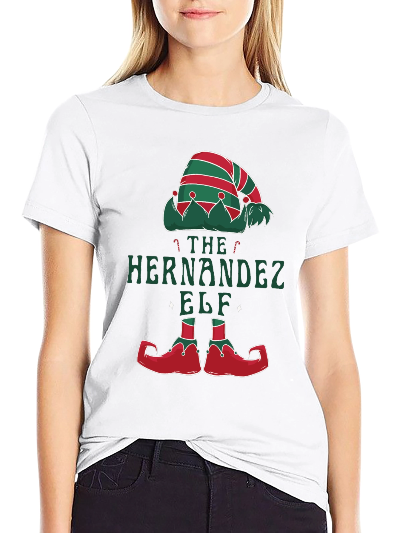 Hernandez Family Elf Matching Christmas Tee