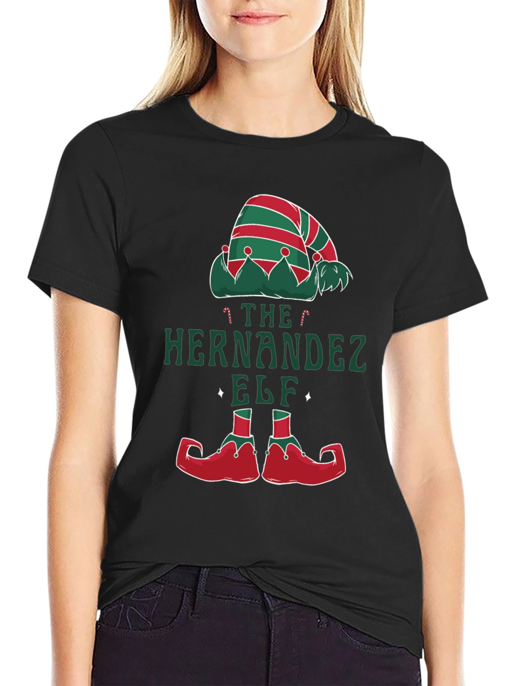 Hernandez Family Elf Matching Christmas Tee