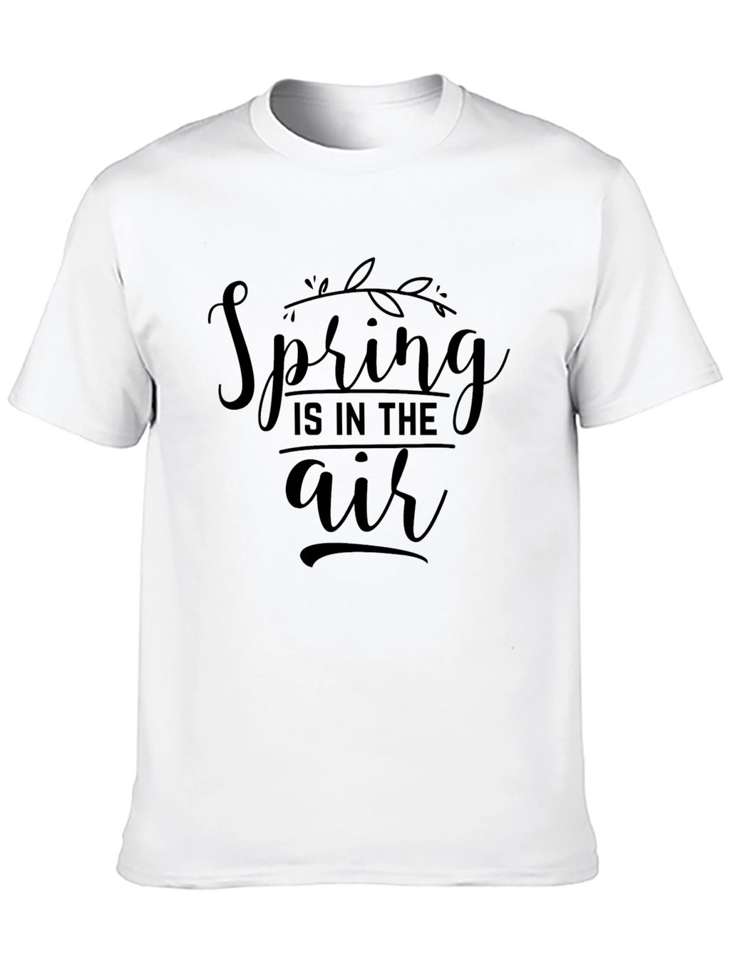 Spring is in the Air Black Graphic Tee