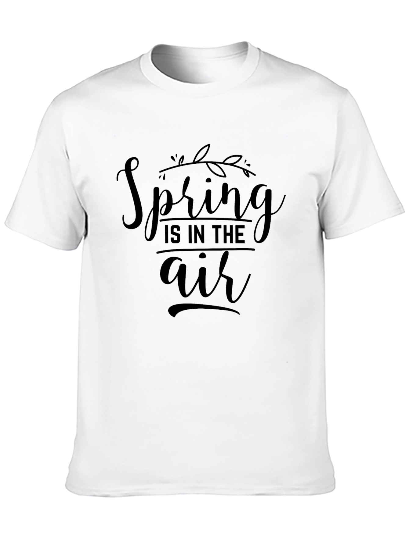 Spring is in the Air Black Graphic Tee