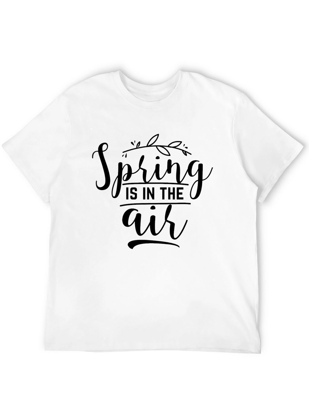 Spring is in the Air Black Graphic Tee