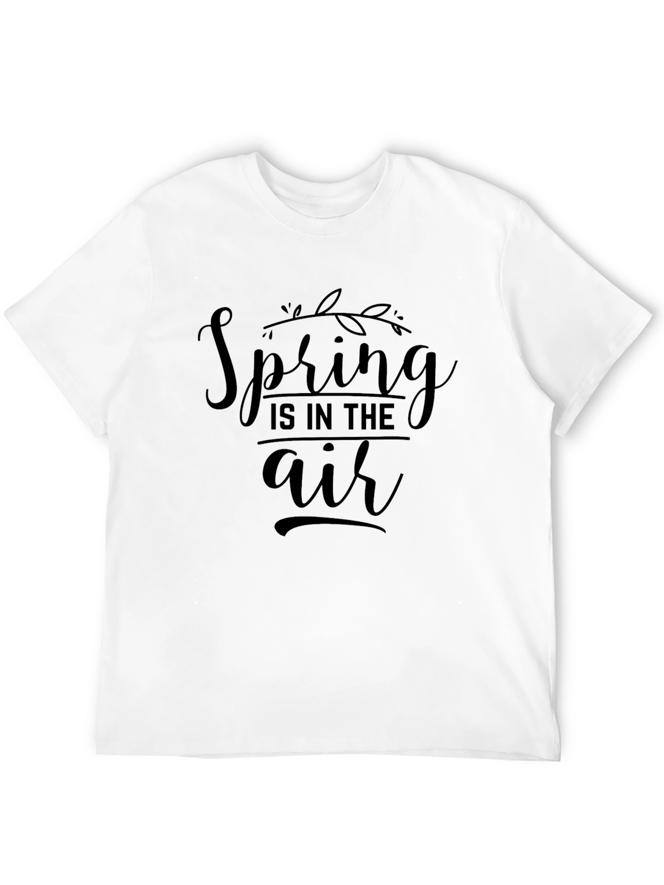 Spring is in the Air Black Graphic Tee
